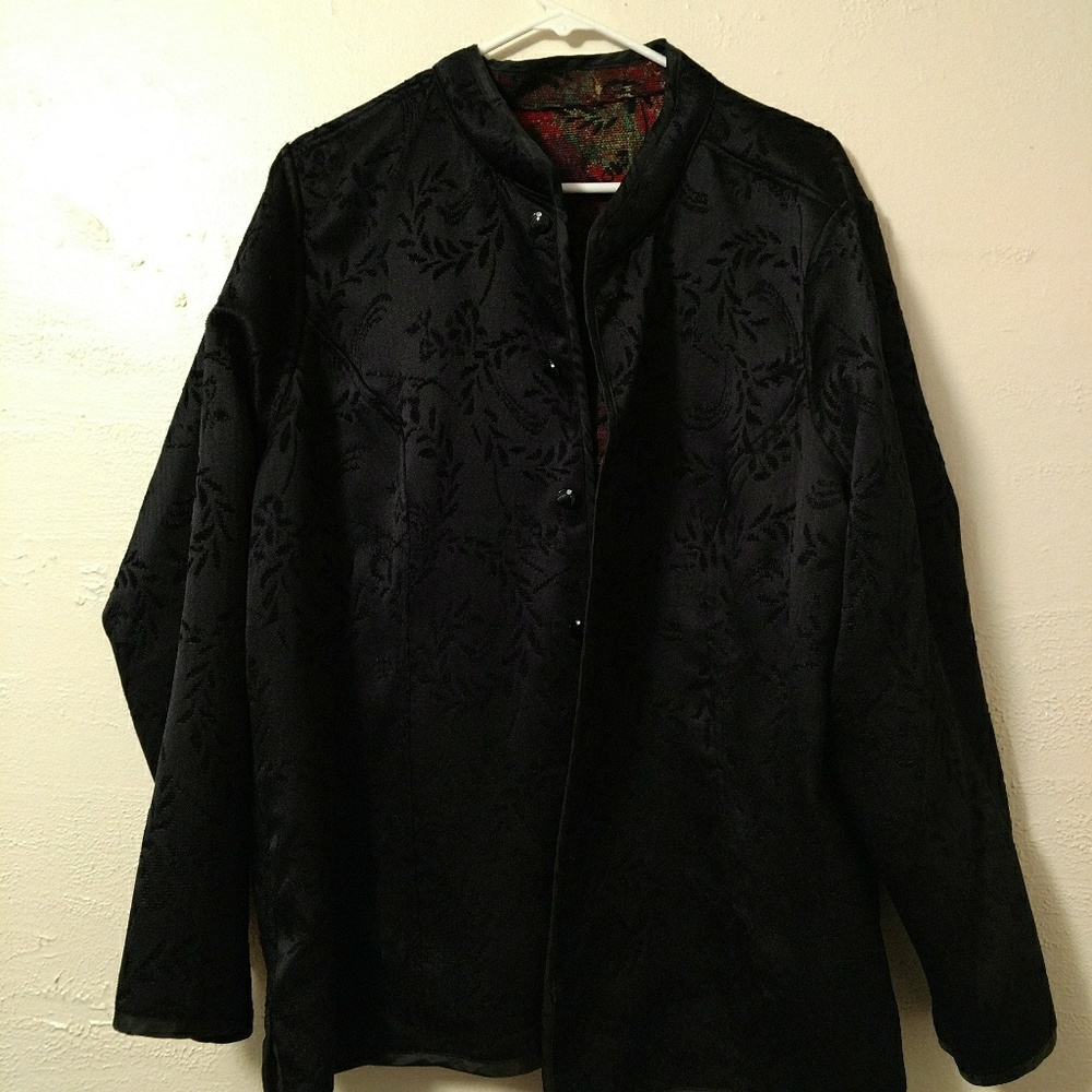 Plus size reversible jacket - Picture 2 of 5