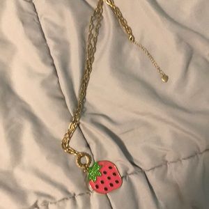 Betsey Johnson Strawberry Necklace