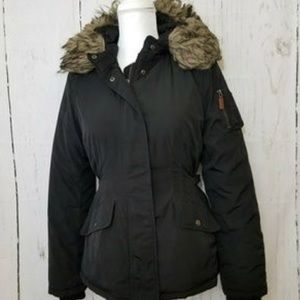 Banana Republic black puffer jacket