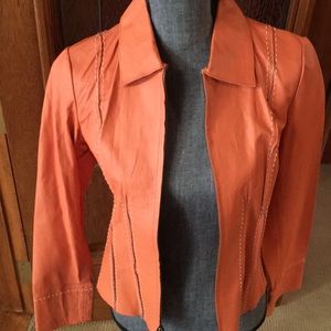 Revue leather trim jacket