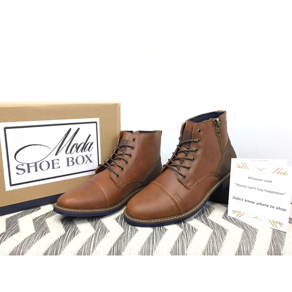 Moda Boutique Other - Mens TIMB Side Zip Up Fashion Boots