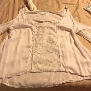 Flowy top with shoulder cut outs