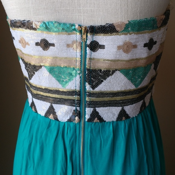 Bo Bel Turquoise Maxi Dress - Picture 5 of 5