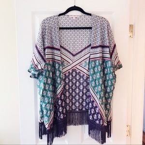 VS Purple Fringe Kimono