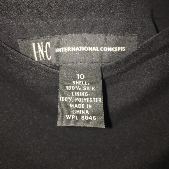 INC Long Ruffled Black Skirt Size 10 - Picture 4 of 4