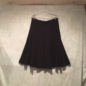 INC Black A line Skirt with Soft Pleats