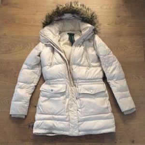 Cream puffing jacket