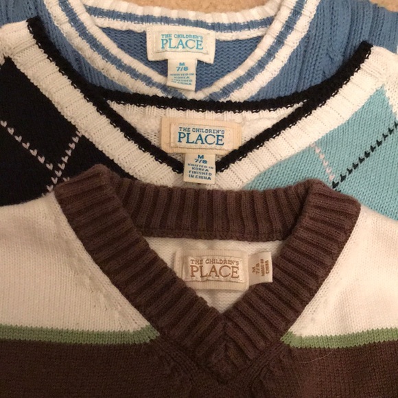 The Children’s Place Boys M Sweater Vest Bundle - Picture 3 of 3