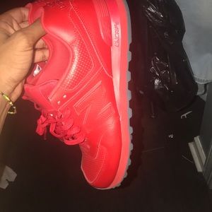 New all red new balance