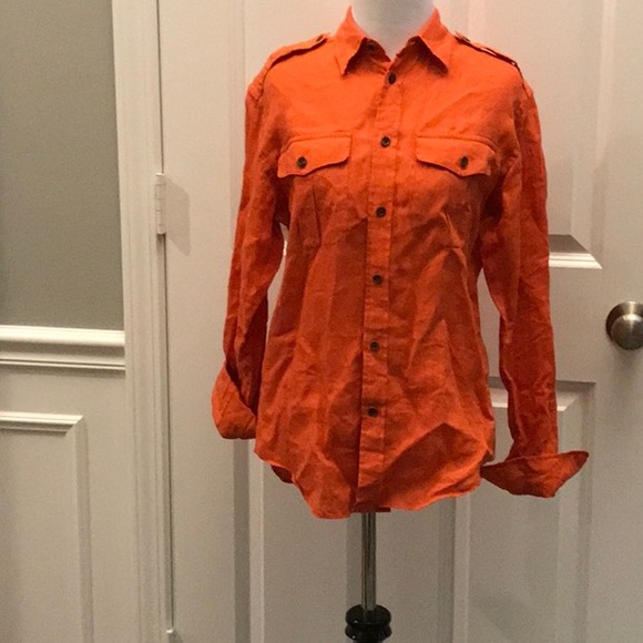 Ralph Lauren Tops - Ralph Lauren linen buttondown size 4