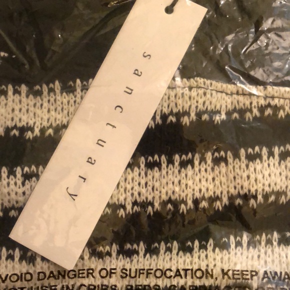 ☄️ Sanctuary Fawn Sweater V-neck zip side, BLK/WHT - Picture 5 of 7