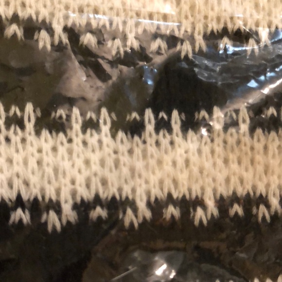 ☄️ Sanctuary Fawn Sweater V-neck zip side, BLK/WHT - Picture 6 of 7