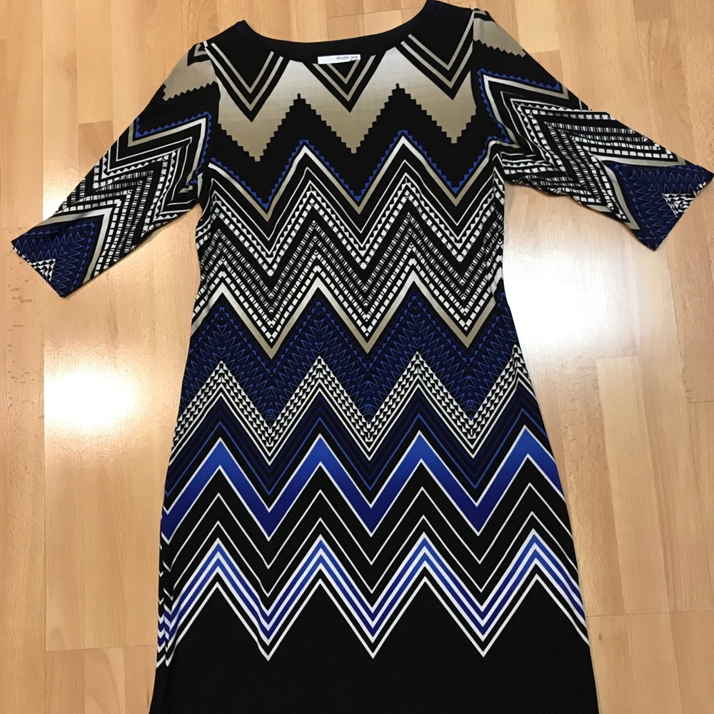 Abstract Print Dress