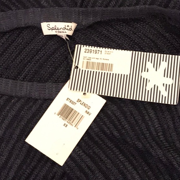 Splendid lightweight navy sweater size XS NWT - Picture 5 of 6