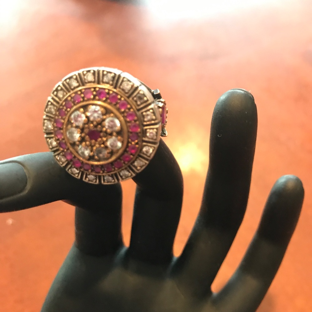 Sterling silver gold plated ring.