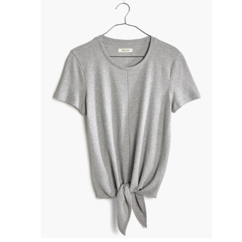 Madewell Modern Tie Front Top