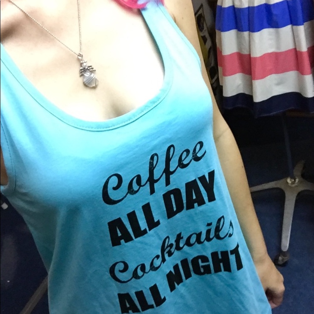 Coffee cocktail racer tank