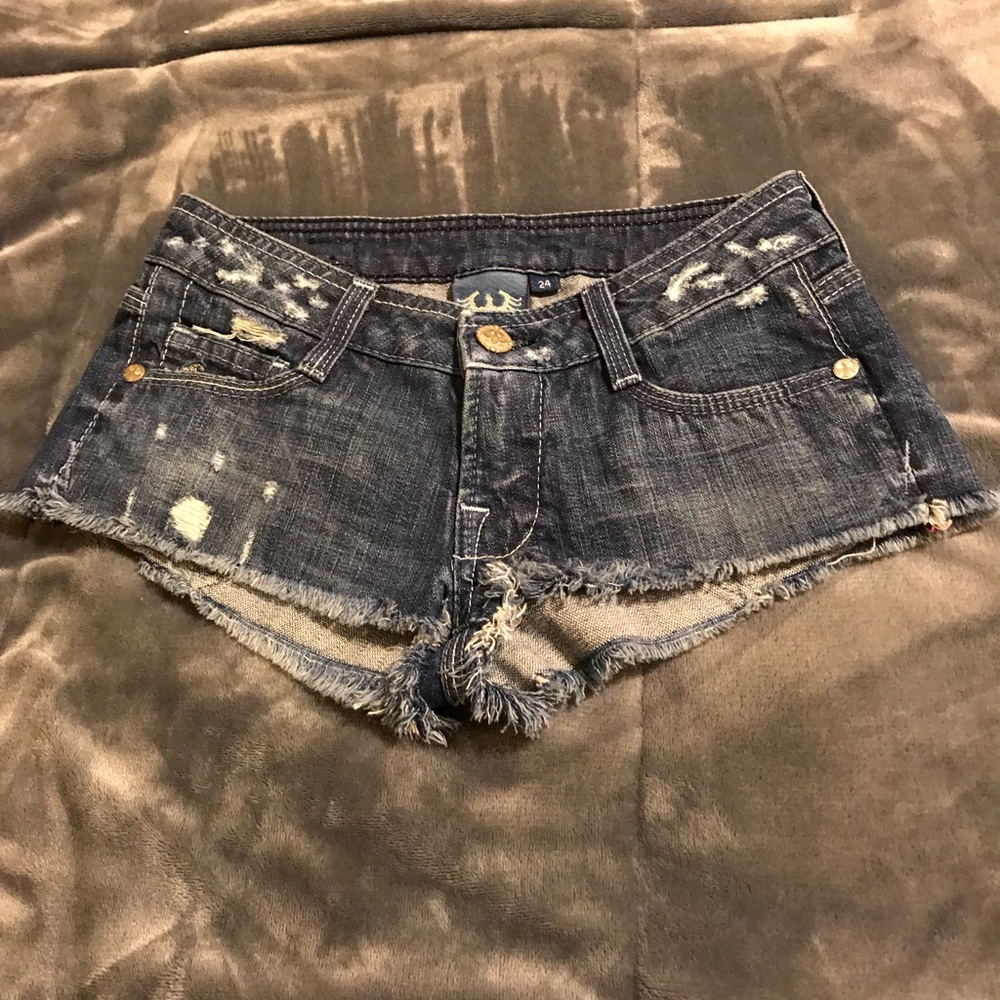 Premium bluedenim women shorts size 24