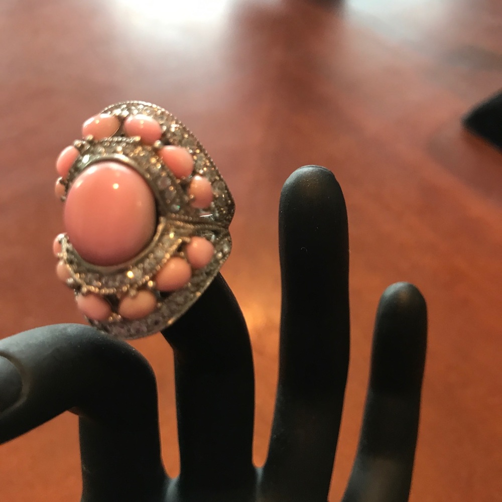 Sterling silver ring  cubic zirconia.