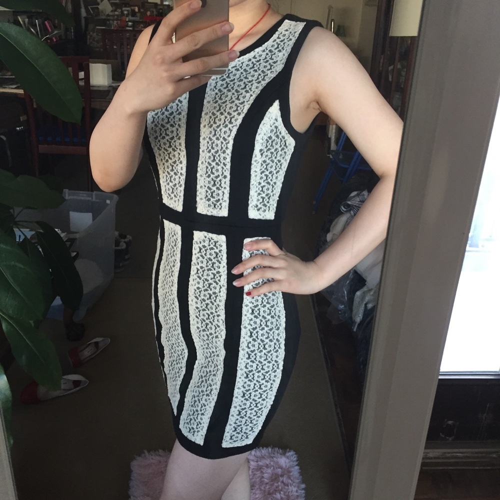 ❤️Aniina Black Dress with White Lace final price