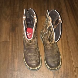 Justin western riding boots