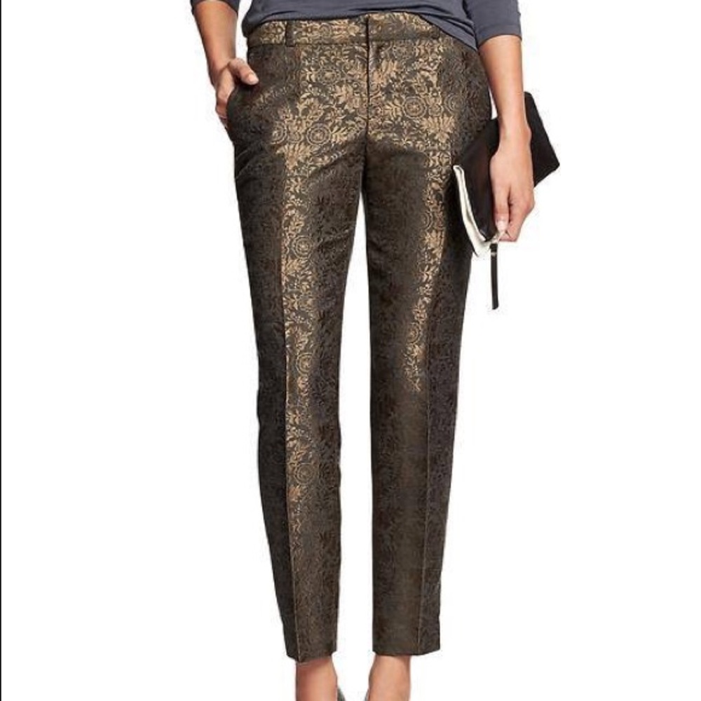 NWT jacquard BANANA REPUBLIC RYAN FIT PANTS