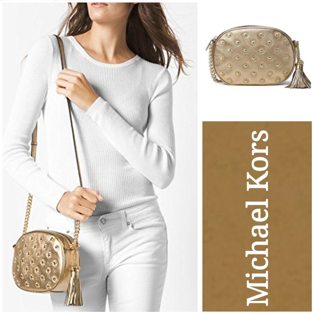 NWT Michael Kors Med Studded Ginny Msgr