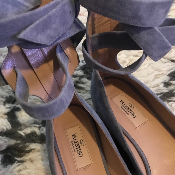 Valentino Garavani suede ballerinas - Blue 37.5 - Picture 2 of 7