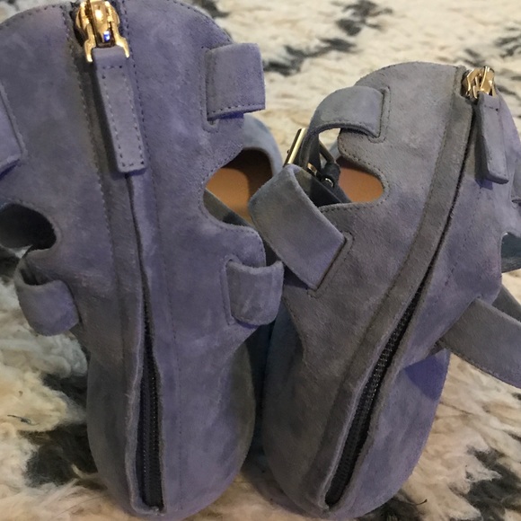 Valentino Garavani suede ballerinas - Blue 37.5 - Picture 4 of 7