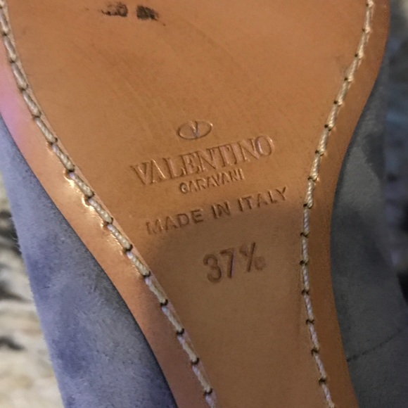 Valentino Garavani suede ballerinas - Blue 37.5 - Picture 5 of 7
