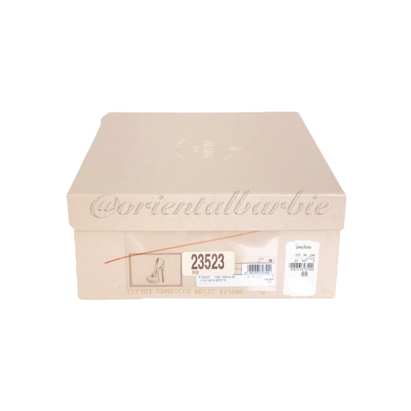 ❤️ PRADA ECU OLIVE GREEN SUEDE PLATFORM HIGH-HEEL PUMP HAND MADE ITALY W/ BOX - Picture 7 of 7