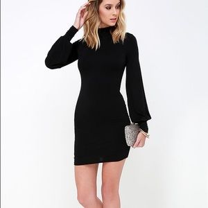 Lulu's Midnight In Paris long sleeve dress