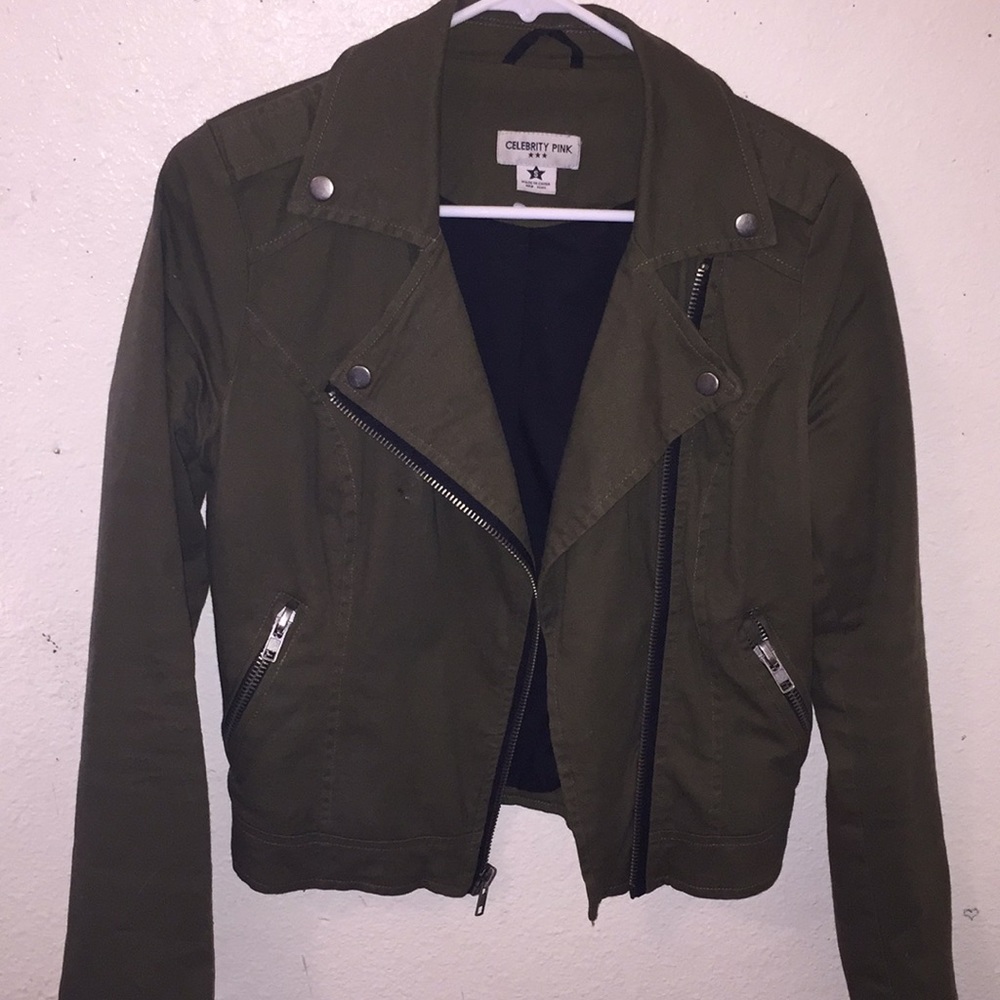 Celebrity pink zip up jacket