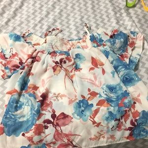 Off the shoulder Floral top