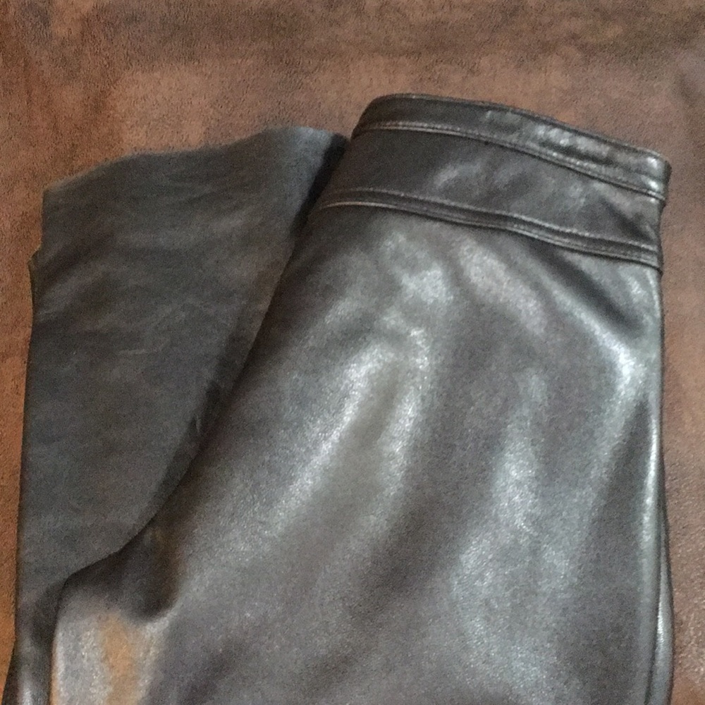 Black Suede Pants