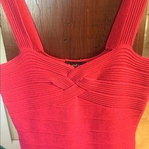 BEBE hot pink dress.  Has a subtle sparkle.