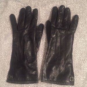 Coach leather gloves