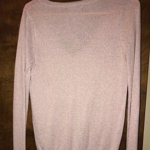 Light pink v-neck sweater