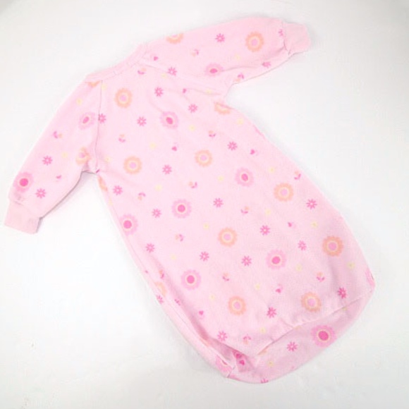 Carters Pink Zip Fleece Sleep Sack O/S. - Picture 2 of 4