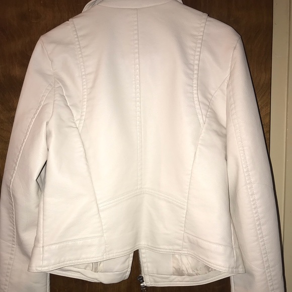 Express creme leather jacket - Picture 2 of 3