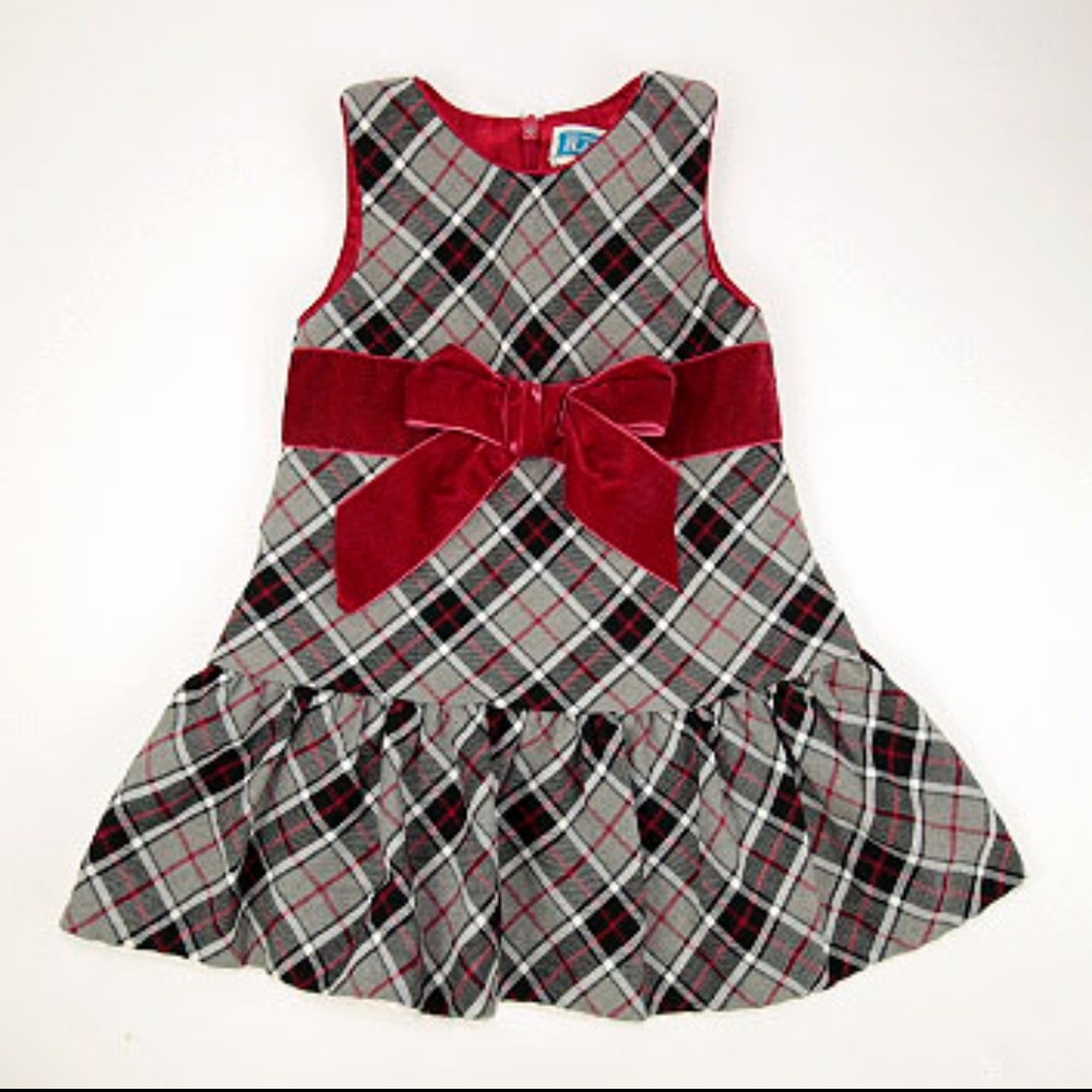 Childrens Place 2t Plaid Christmas Dress.