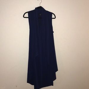 Navy Blue Long Vest