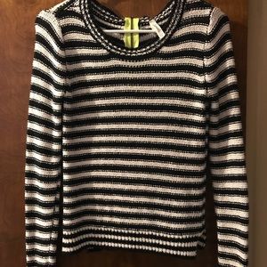 Black and white horizontal stripped sweater