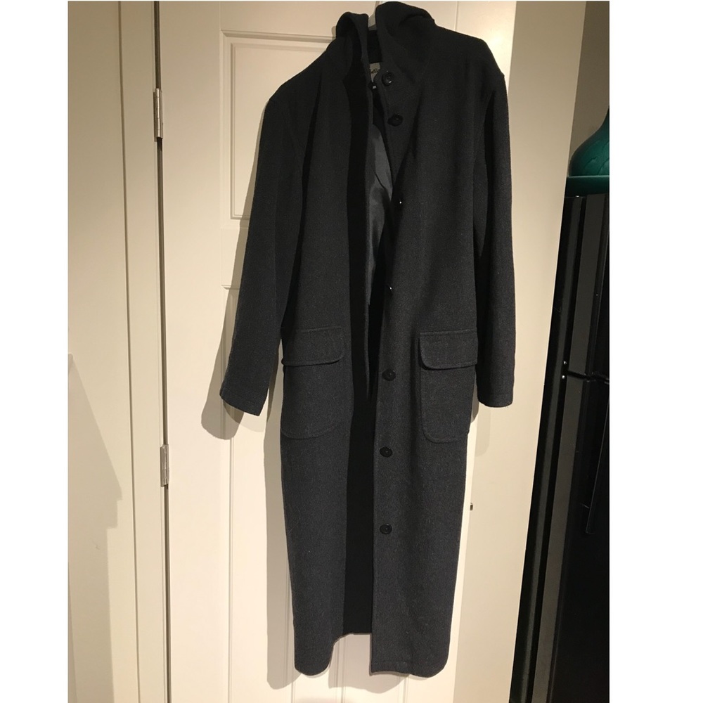 Eddie Bauer long oversized wool/ cashmere coat