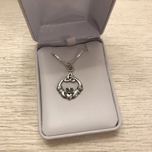 Sterling Silver Claddagh Necklace