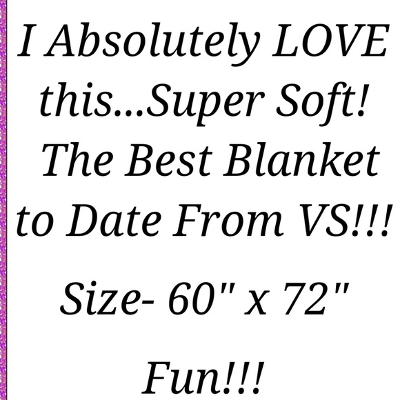 PINK VICTORIA'S SECRET, LIMITED EDITION THROW - Picture 4 of 5