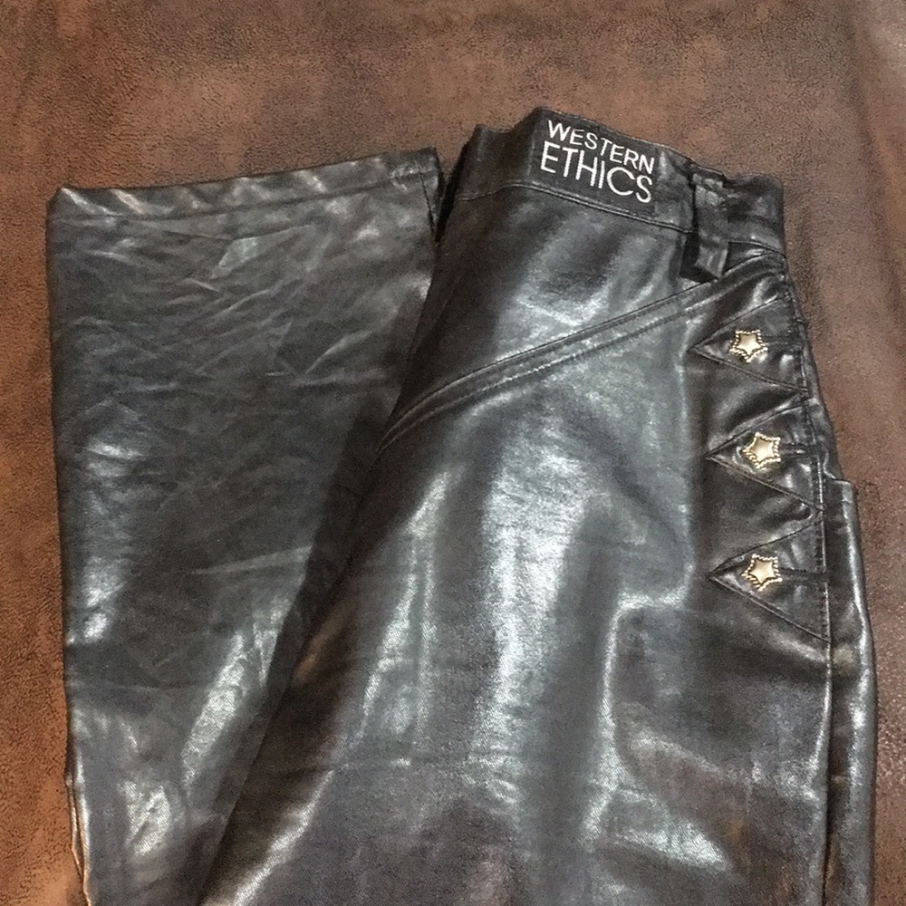 Black Suede Pants