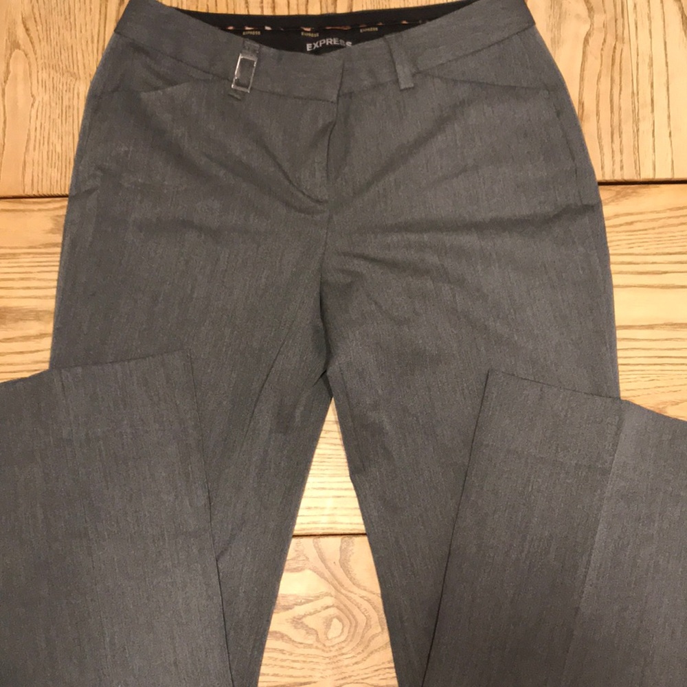 Express Editor Charcoal Gray Dress Pants/Trousers