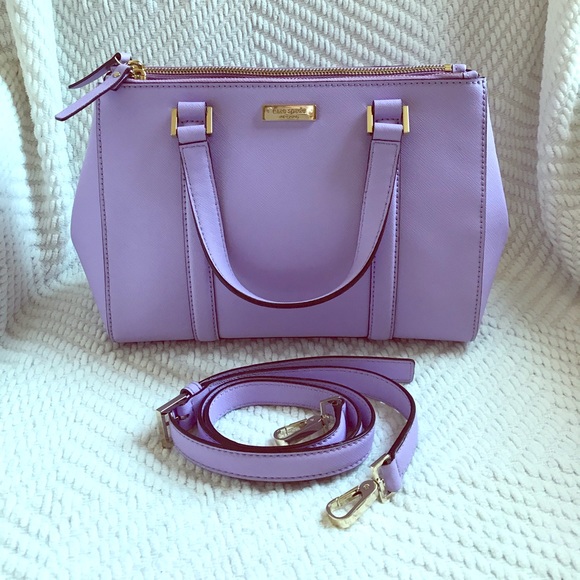 kate spade Handbags - Kate Spade Saffiano Leather Lavendar Handbag