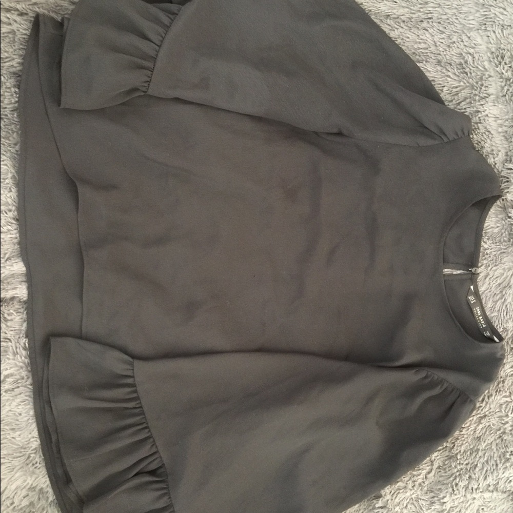 Zara bell sleeve blouse